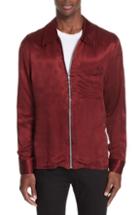 Men's Our Legacy Long Sleeve Zip Shirt Eu - Red