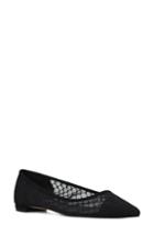 Women's Nine West Alicea Sheer Skimmer Flat M - Black