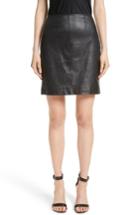 Women's St. John Collection Stretch Nappa Leather Skirt