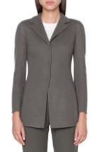 Women's Akris Cashmere Blend Jersey Blazer - Grey