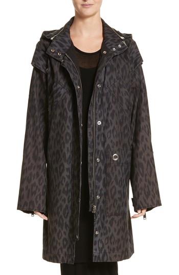 Women's Proenza Schouler Pswl Convertible Washed Cotton Military Coat - Black