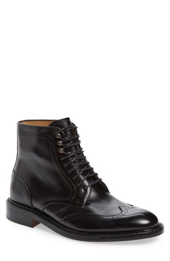 Men's Jack Erwin Carter Wingtip Boot .5 D - Black