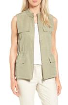 Women's Nordstrom Collection Flap Pocket Utility Vest