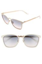 Women's Calvin Klein 54mm Square Sunglasses - Bone