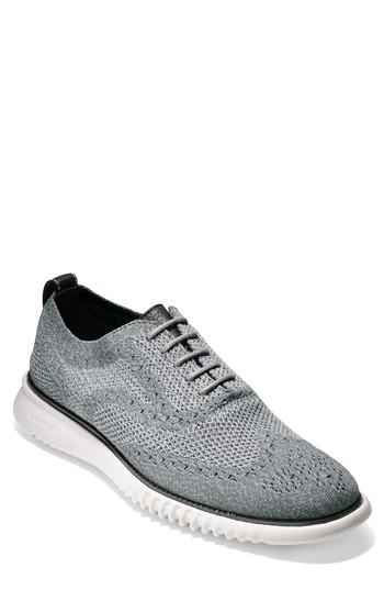 Men's Cole Haan 2.zerogrand Stitchlite Wingtip .5 M - Grey