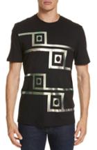 Men's Versace Collection Iridescent Graphic T-shirt - Black