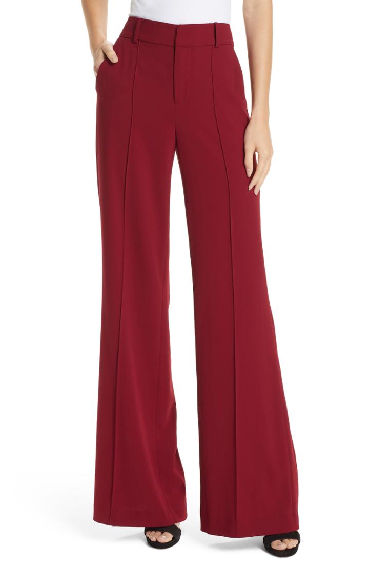 Women's Alice + Olivia Paula High Waist Wide Leg Pants