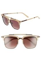 Women's Pared Cocktails & Dreams 53mm Sunglasses - Pina Colada Tortoise/ Brown