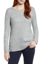 Women's Caslon Mixed Stitch Sweater - Grey