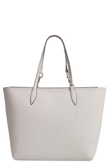 Rebecca Minkoff Sherry Dog Clip Leather Tote - Grey