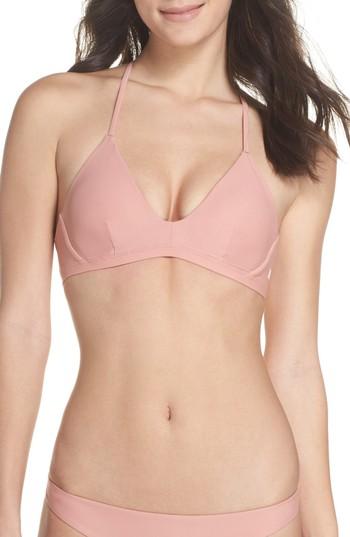 Women's Hurley Quick Dry Surf Bikini Top - Pink