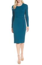 Women's Michael Michael Kors Belted Rib Knit Dress - Blue/green