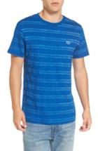 Men's Rvca Warped Stripe T-shirt - Blue