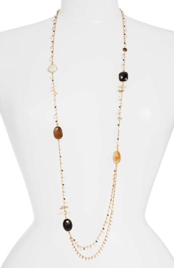 Women's Gas Bijoux Serti Pondichery Stone Necklace
