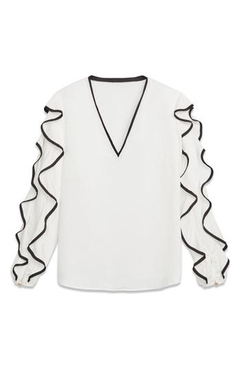 Women's Rachel Roy Collection Contrast Edge Top - Ivory