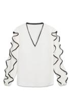 Women's Rachel Roy Collection Contrast Edge Top - Ivory