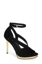 Women's Michael Michael Kors Becky Ankle Strap Sandal .5 M - Black