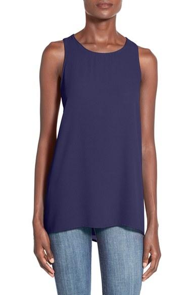 Women's Lush Side Slit Tank - Blue/green