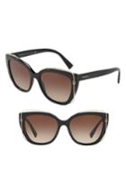 Women's Tiffany & Co. 54mm Gradient Cat Eye Sunglasses - Black Gradient