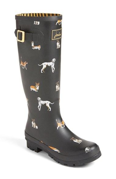 Women's Joules 'welly' Print Rain Boot