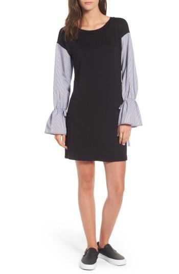 Women's Socialite Poplin Sleeve Sweatshirt Dress
