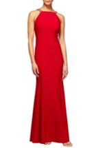 Women's Alex Evenings Embellished Seam Detail Gown
