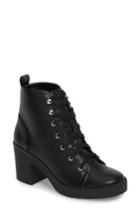 Women's Steve Madden Abby Lace-up Bootie M - Black