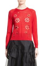 Women's Simon Rocha Beaded Flower Sweater