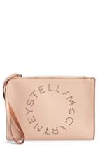 Stella Mccartney Alter Faux Nappa Leather Wristlet Clutch - Pink