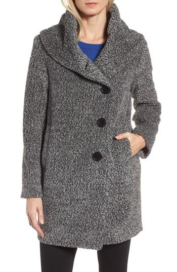 Women's Sofia Cashmere Wool Blend Coat - Black