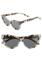 Women's Sonix Kyoto 51mm Cat Eye Sunglasses - Milk Tortoise/ Black Solid