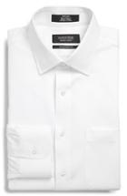 Men's Nordstrom Men's Shop Traditional Fit Non-iron Solid Dress Shirt 34 - White