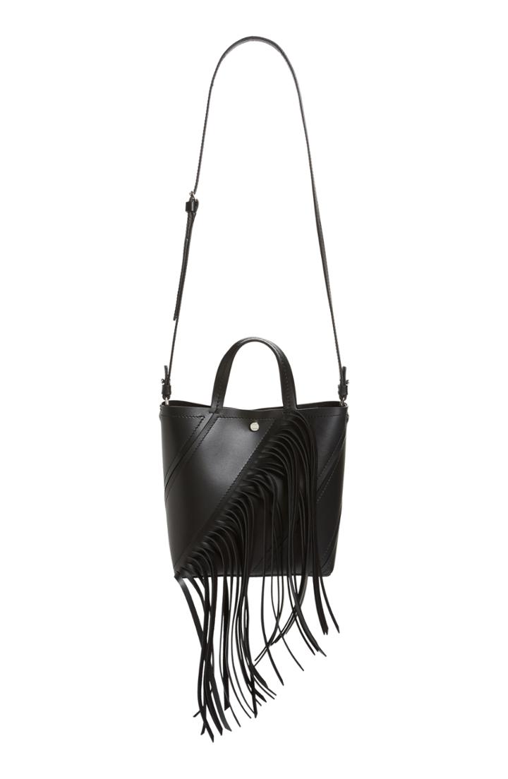 Proenza Schoulder Small Hex Calfskin Leather Tote - Black