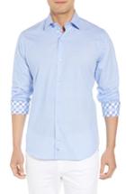 Men's Tailorbyrd Beckham Regular Fit Plaid Sport Shirt - Blue