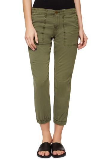 Petite Women's Sanctuary 'peace Trooper' Crop Cargo Pants P - Green