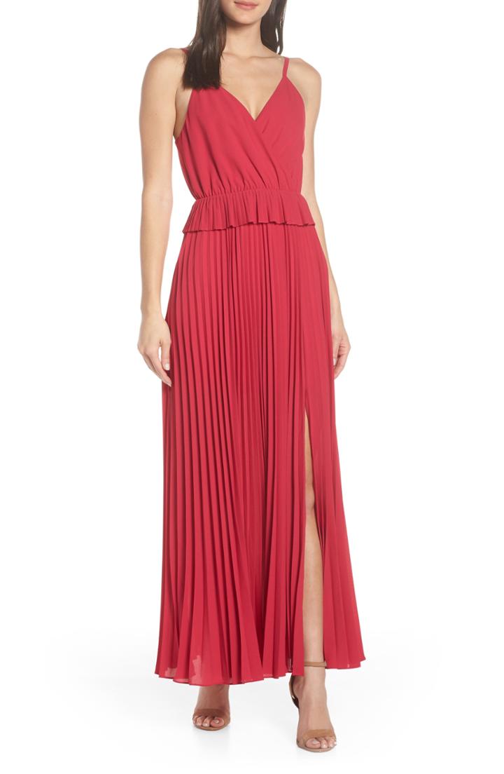 Women's Ali & Jay Olivet Pleated Maxi Dress - Pink