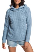 Women's Roxy Off To Dinner Hooded Sweater - Blue