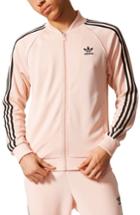 Men's Adidas Originals 'superstar' Track Jacket - Pink