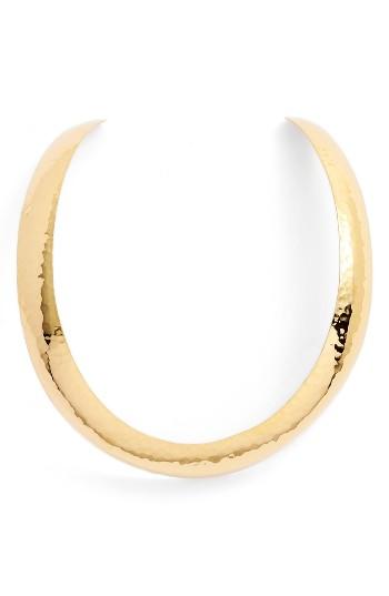 Women's Argento Vivo Hammered Collar Necklace
