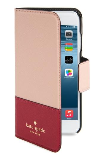 Women's Kate Spade New York Leather Iphone 7/8 & 7/8 Case - Grey
