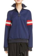Women's J.w.anderson Athletic Half Zip Pullover Us / 8 Uk - Blue