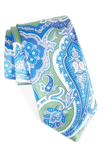 Men's David Donhaue Paisley Silk Tie, Size - Green