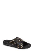 Women's Lust For Life Viper Studded Slide Sandal M - Black