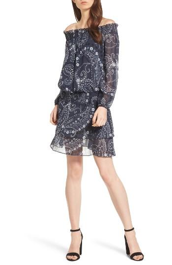 Women's Chelsea28 Off The Shoulder Blouson Dress - Blue