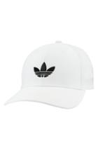 Men's Adidas Originals Trefoil Stretch Ball Cap /x-large - White