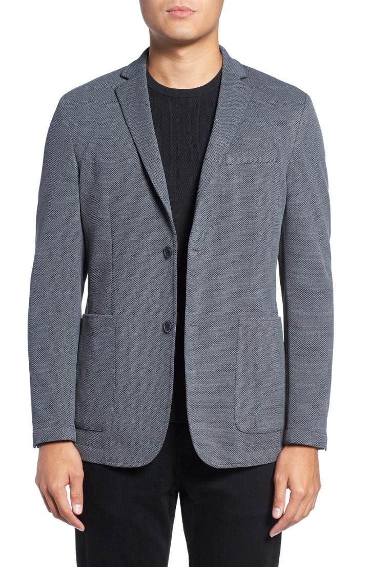 Men's Vince Camuto Slim Fit Stretch Knit Sport Coat - Grey