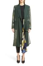 Women's Toga Scarf Print Coat Us / 38 Fr - Green