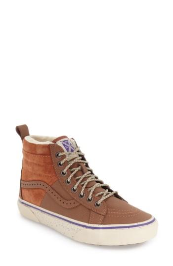 Women's Vans Hana Beaman - Sk8-hi 46 Mte Water Resistant Sneaker M - Brown