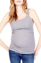 Women's Ingrid & Isabel Rib Knit Maternity Tank - Grey