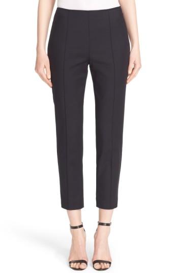 Women's John Collection 'alexa' Stretch Micro Ottoman Ankle Pants - Black